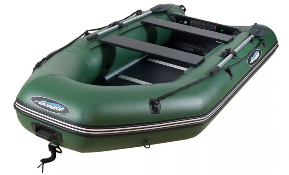 МОТОРНО-ГРЕБНАЯ ЛОДКА ПВХ GLADIATOR А 340 ТК С ФАНЕРНЫМ ПОЛОМ в Рубцовске