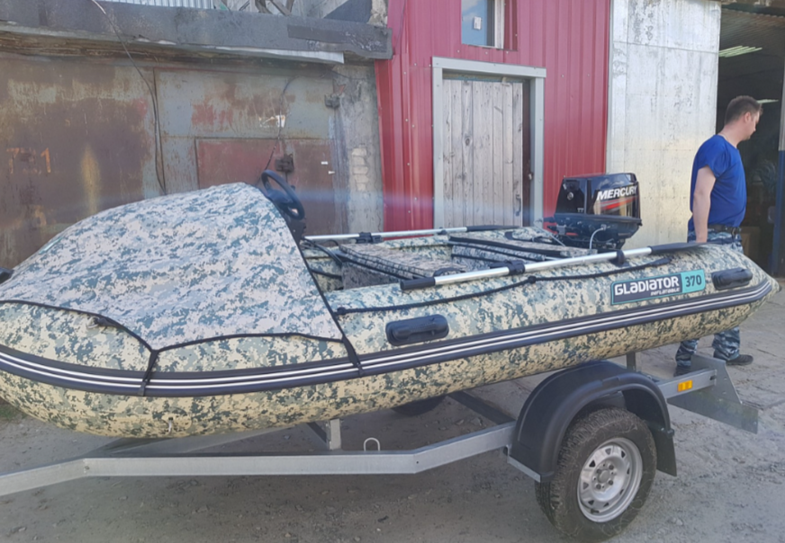 НАДУВНАЯ ЛОДКА GLADIATOR C370AL в Рубцовске