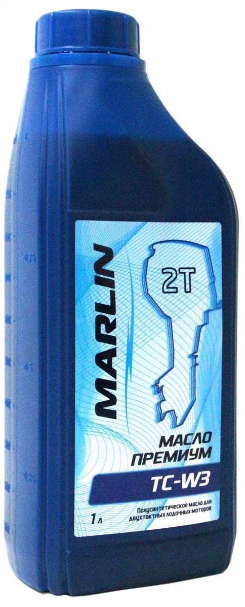 МАСЛО ПОЛУСИНТЕТИЧЕСКОЕ MARLIN ПРЕМИУМ 2Т, TC-W3, 1 ЛИТР в Рубцовске