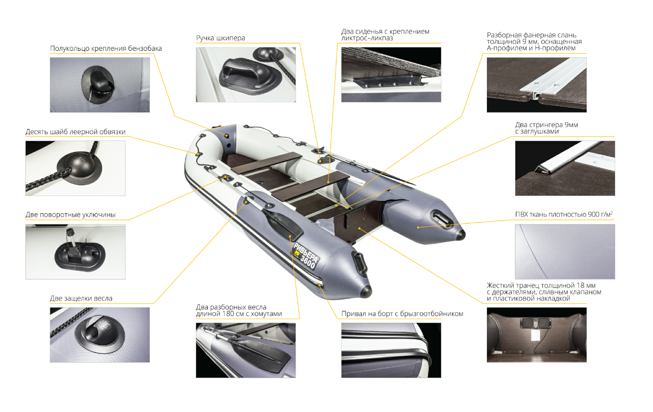 Лодка Ривьера Компакт 3600 СК в Рубцовске
