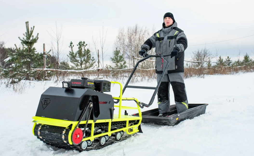 Мотобуксировщик Бурлак ХОЗЯИН-1 (капот ткань) в Рубцовске