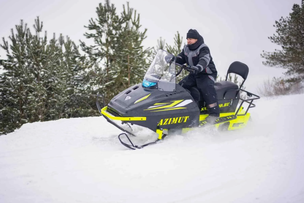 Миниснегоход Бурлак Азимут 24 л.с. , эл.запуск, реверс, тормоз гидравл, капот черный в Рубцовске