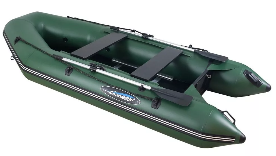 МОТОРНО-ГРЕБНАЯ ЛОДКА ПВХ GLADIATOR А 340 ТК С ФАНЕРНЫМ ПОЛОМ в Рубцовске