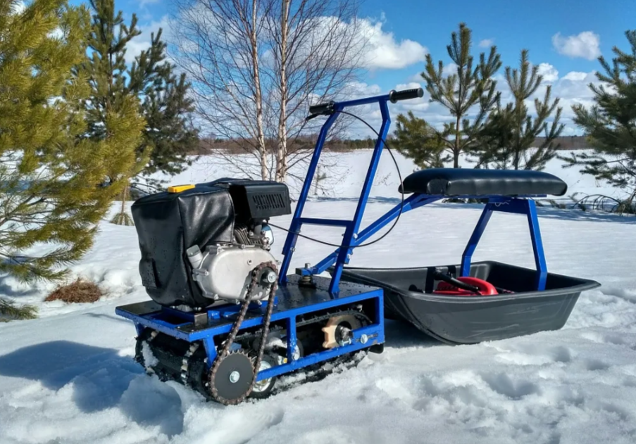 Мини-мотобуксировщик Альбатрос-М с фарой в Рубцовске