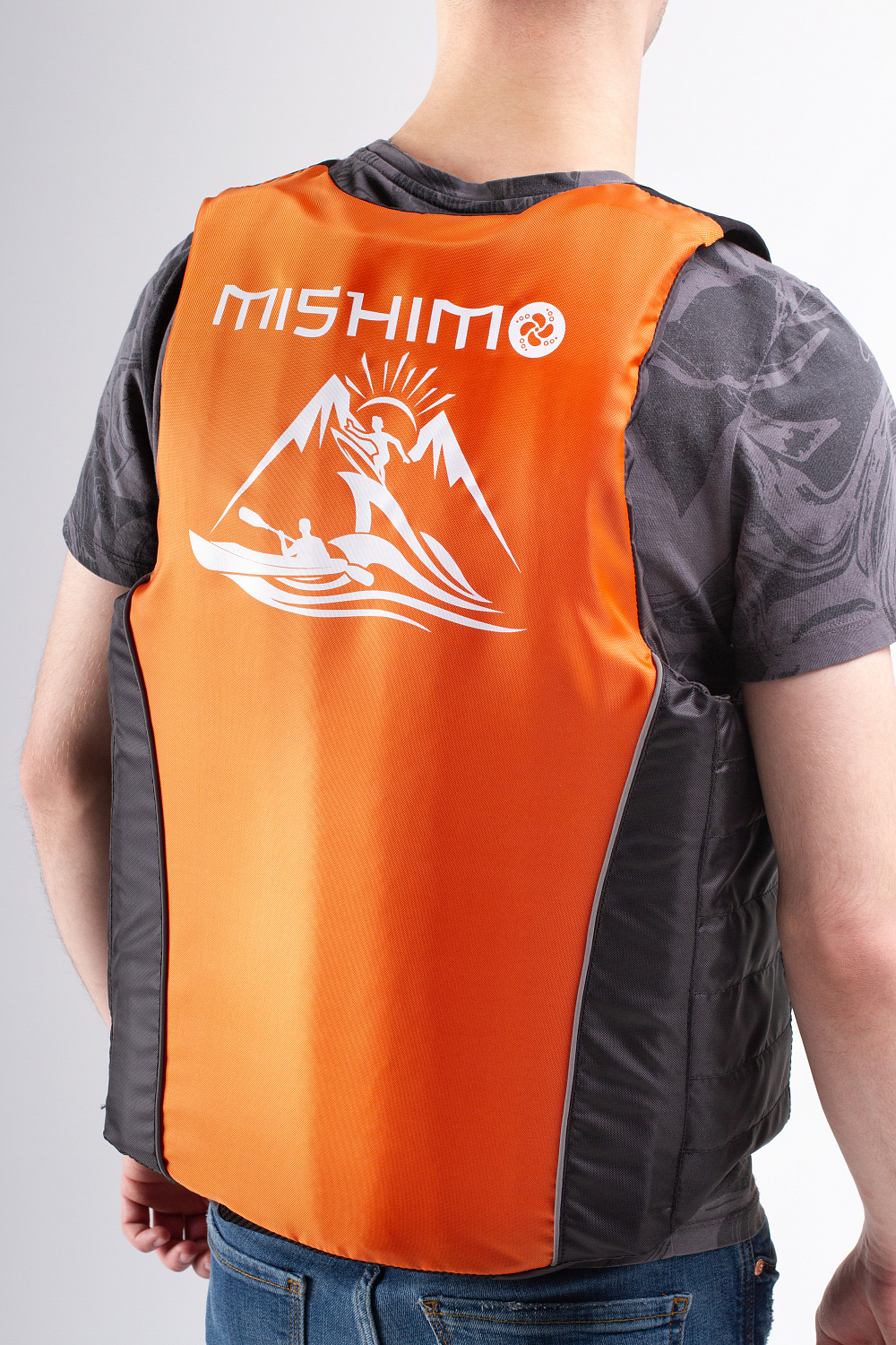 Жилет спасательный MISHIMO PRO Премиум качества Черно-оранжевый в Рубцовске